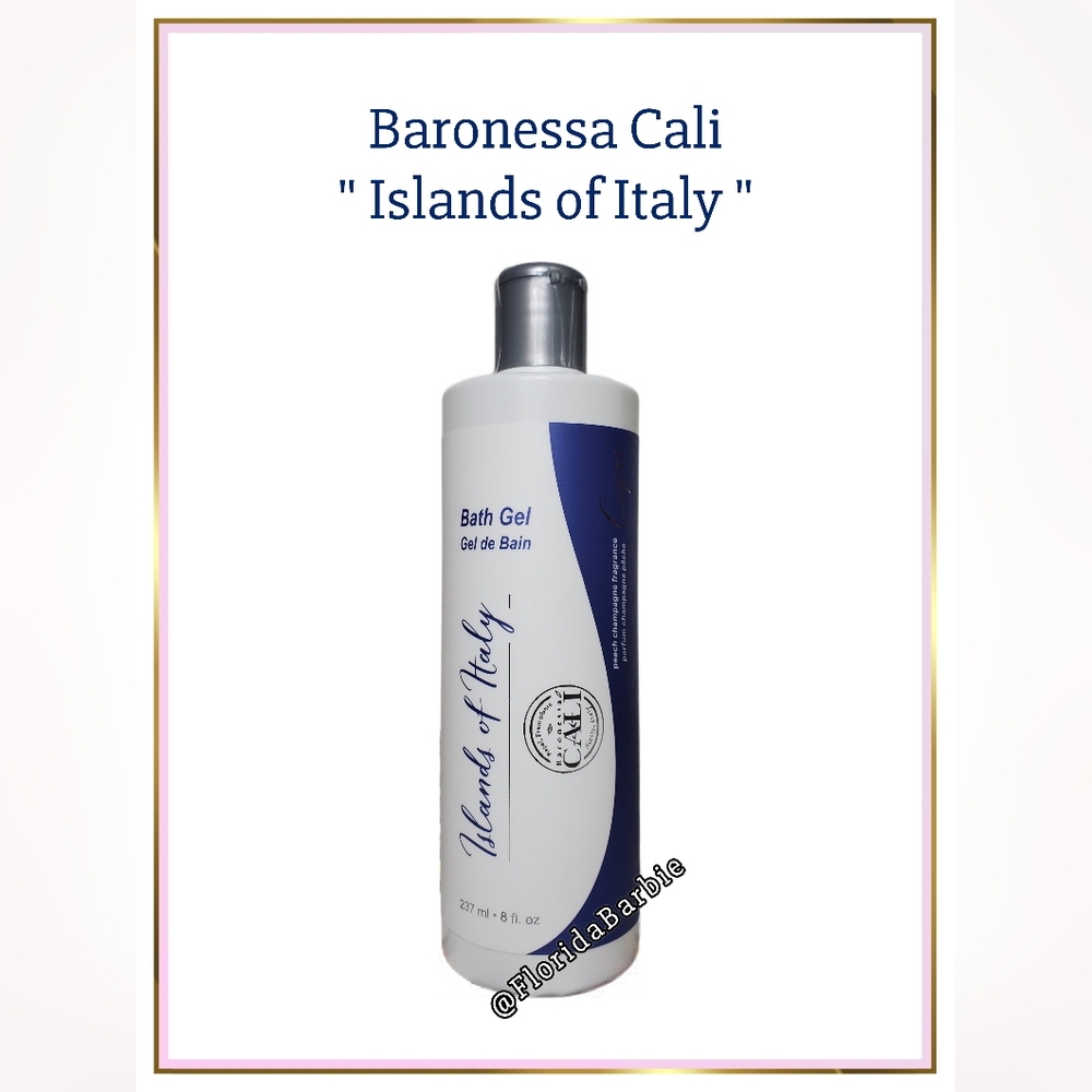 Baronessa Cali's Islands of Italy Bath Gel Peach Champayne Bath Body Wash